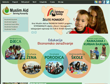 Tablet Screenshot of muslimaidbih.org